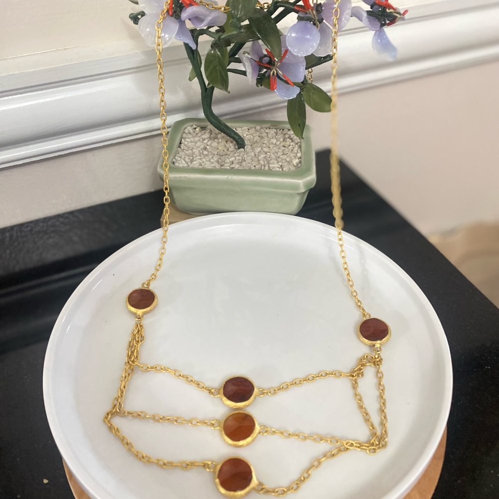 Vintage Gem Statement Necklace - image 2